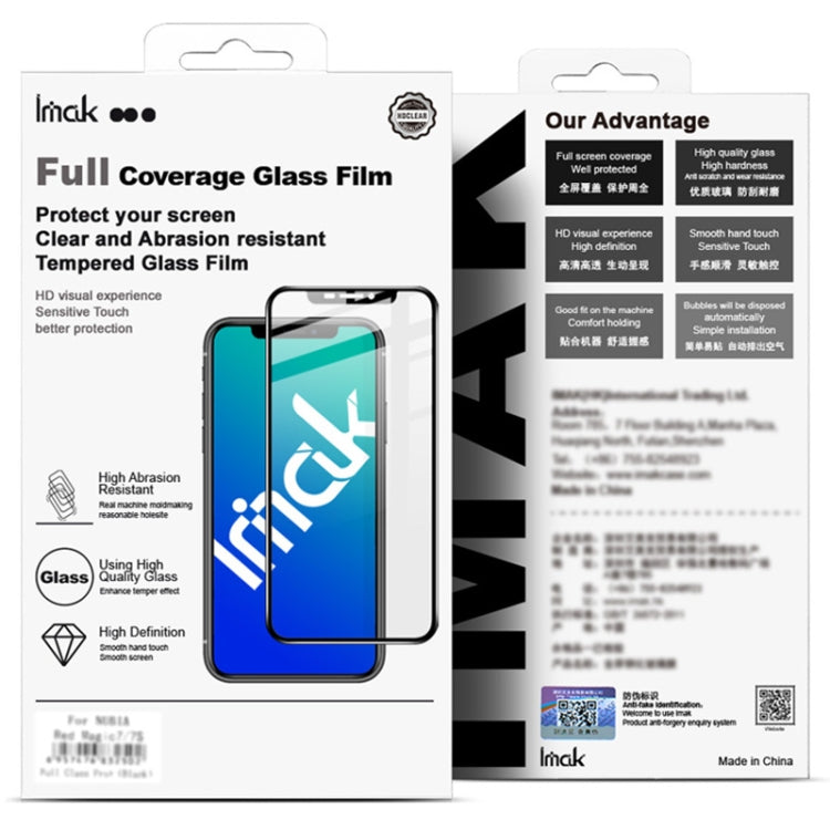 IMAK 9H Surface Hardness Full Screen Tempered Glass Film Pro+ Series, For Xiaomi Black Shark 4 / 4 Pro, For Asus ROG Phone 5, For Motorola Moto Edge S, For Nubia Red Magic 6 / 6 Pro, For Samsung Galaxy A32 4G (European Version)