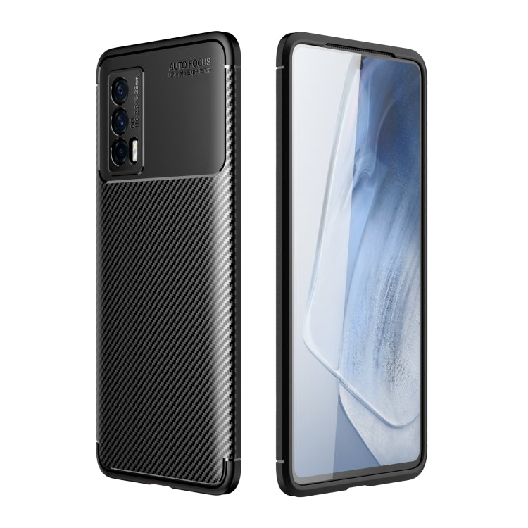 Carbon Fiber Texture Shockproof TPU Case, For vivo iQOO Neo5, For Xiaomi Mi 11 Lite, For OPPO F19 Pro