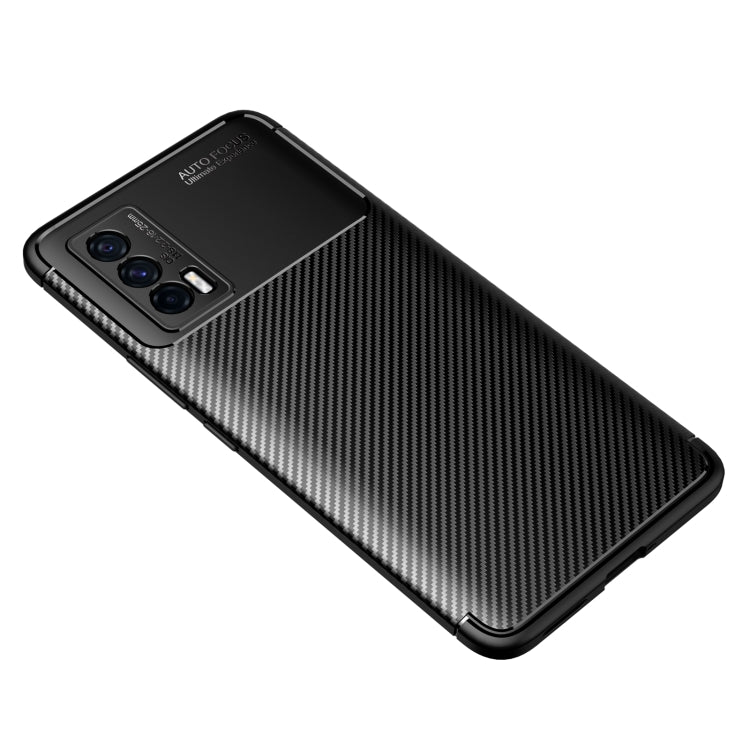 Carbon Fiber Texture Shockproof TPU Case, For vivo iQOO Neo5, For Xiaomi Mi 11 Lite, For OPPO F19 Pro