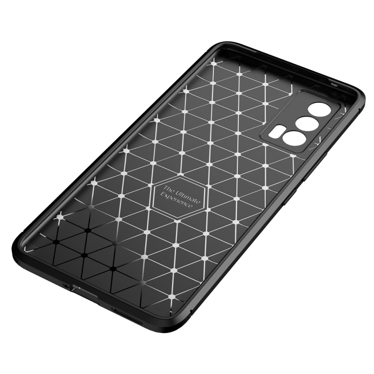 Carbon Fiber Texture Shockproof TPU Case, For vivo iQOO Neo5, For Xiaomi Mi 11 Lite, For OPPO F19 Pro