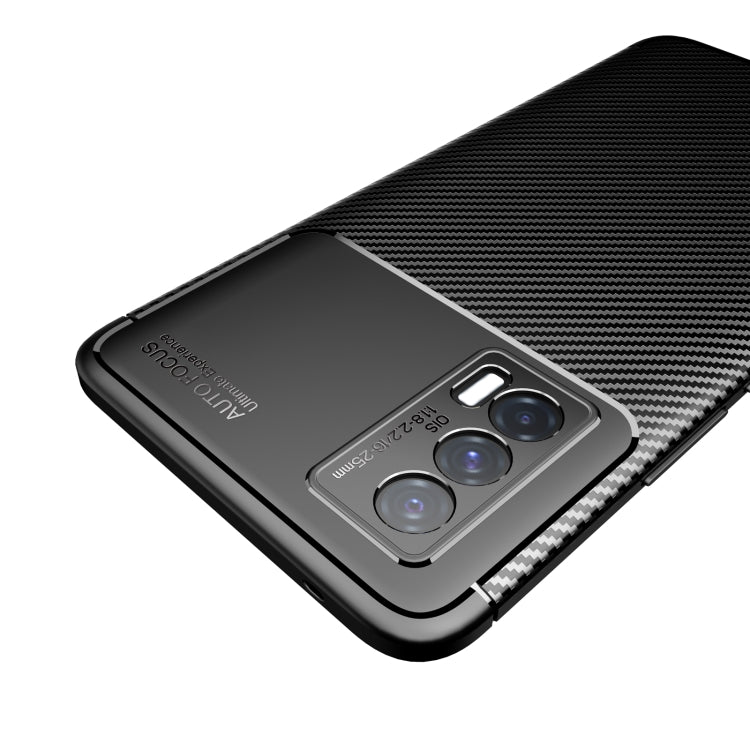 Carbon Fiber Texture Shockproof TPU Case, For vivo iQOO Neo5, For Xiaomi Mi 11 Lite, For OPPO F19 Pro