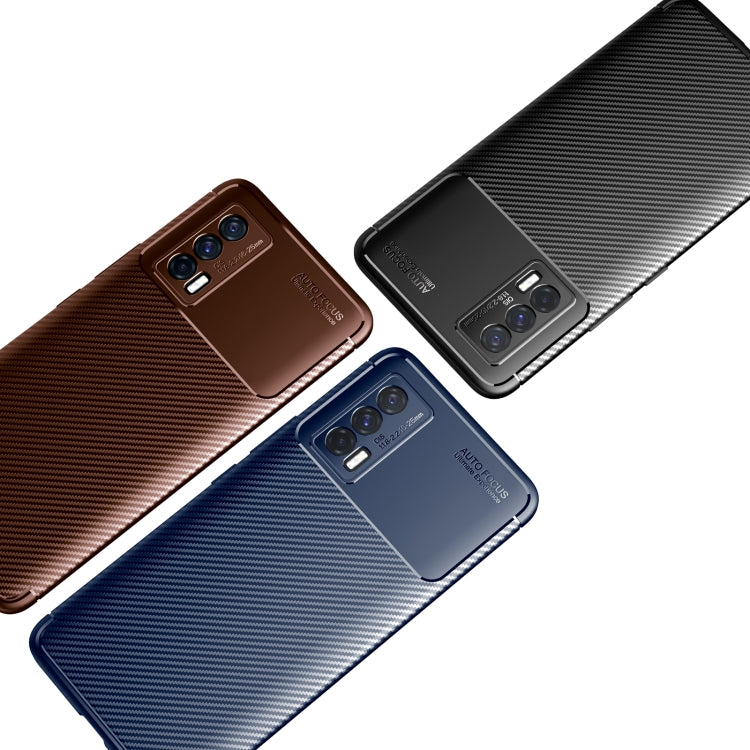 Carbon Fiber Texture Shockproof TPU Case, For vivo iQOO Neo5, For Xiaomi Mi 11 Lite, For OPPO F19 Pro