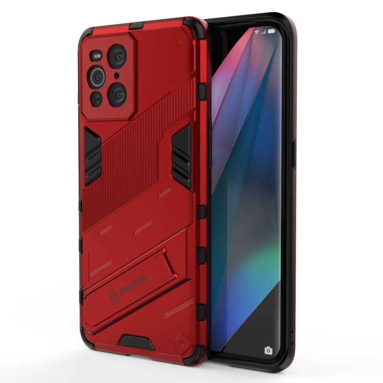 Punk Armor 2 in 1 PC + TPU Shockproof Case with Invisible Holder, For Xiaomi Mi 10S, For OPPO Find X3