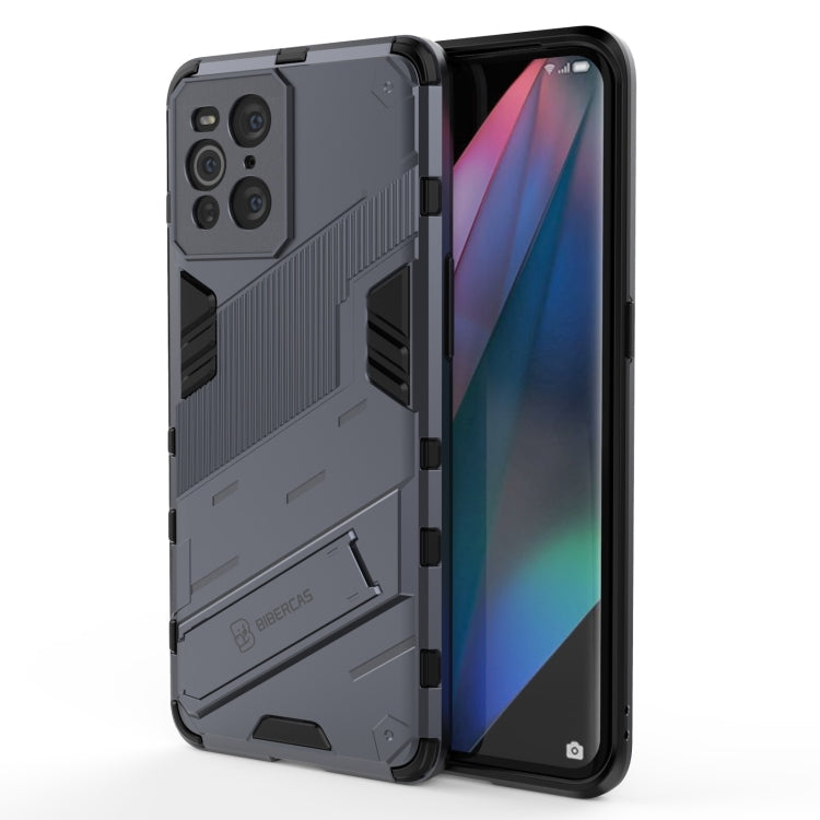 Punk Armor 2 in 1 PC + TPU Shockproof Case with Invisible Holder, For Xiaomi Mi 10S, For OPPO Find X3