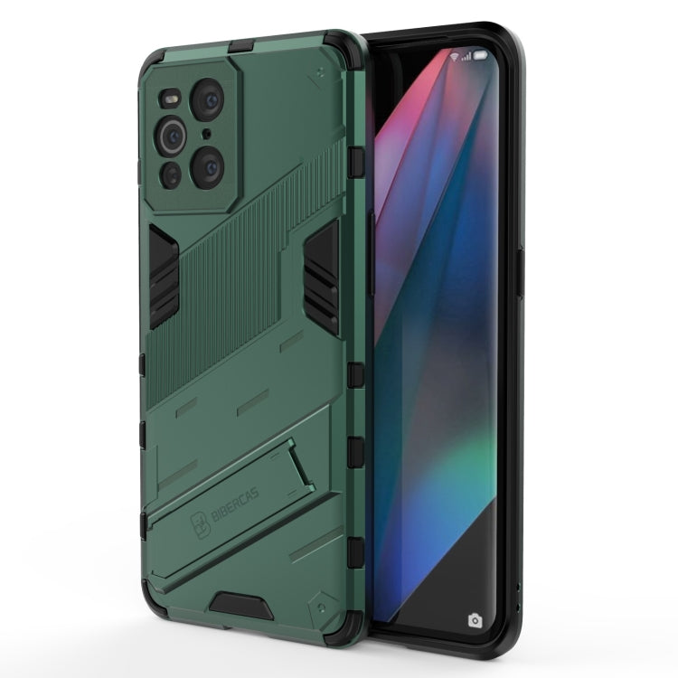 Punk Armor 2 in 1 PC + TPU Shockproof Case with Invisible Holder, For Xiaomi Mi 10S, For OPPO Find X3