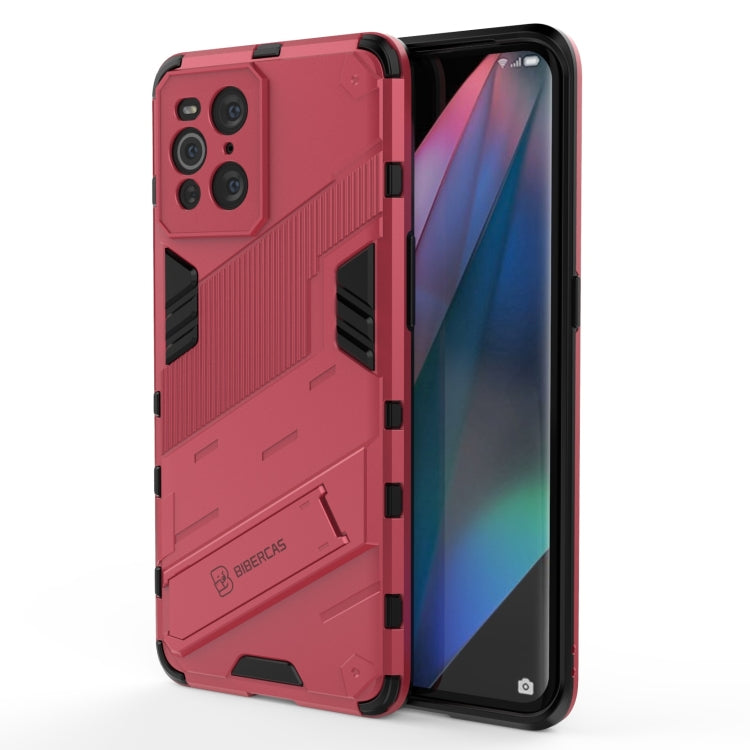 Punk Armor 2 in 1 PC + TPU Shockproof Case with Invisible Holder, For Xiaomi Mi 10S, For OPPO Find X3
