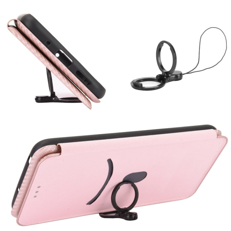 Carbon Fiber Texture Magnetic Horizontal Flip TPU + PC + PU Leather Case with Card Slot, For OPPO A94 4G / F19 Pro / Reno5 F, For ZTE nubia Red Magic 6 / 6 Pro, For OPPO Realme GT 5G, For Oukitel C22