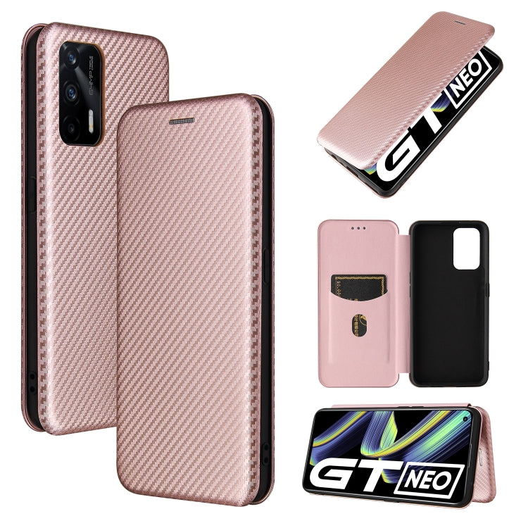 Carbon Fiber Texture Magnetic Horizontal Flip TPU + PC + PU Leather Case with Card Slot, For OPPO A94 4G / F19 Pro / Reno5 F, For ZTE nubia Red Magic 6 / 6 Pro, For OPPO Realme GT 5G, For Oukitel C22