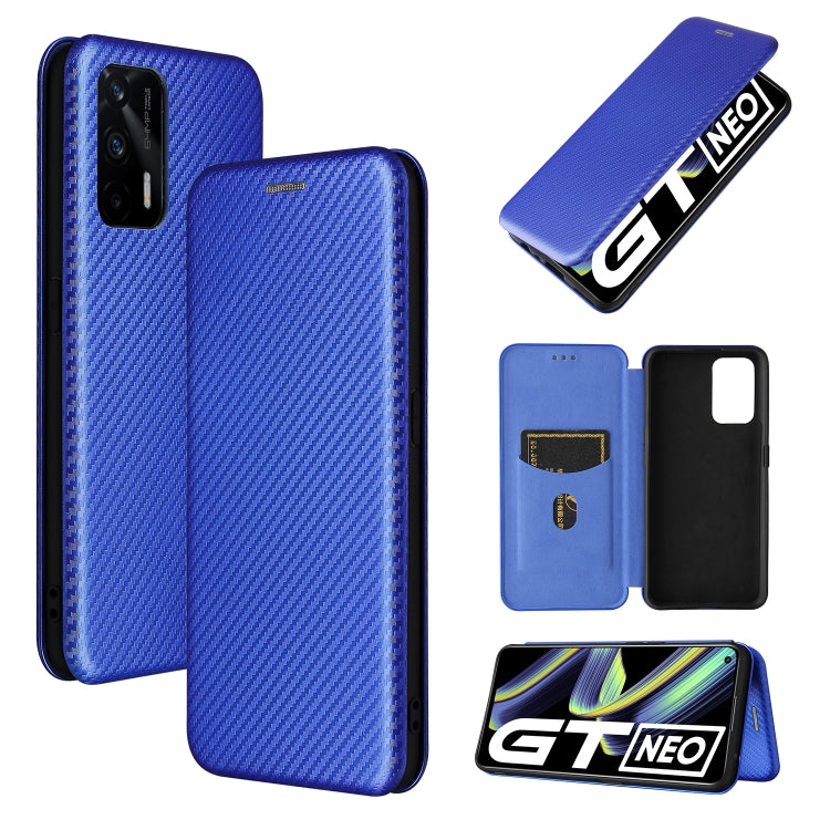 Carbon Fiber Texture Magnetic Horizontal Flip TPU + PC + PU Leather Case with Card Slot, For OPPO A94 4G / F19 Pro / Reno5 F, For ZTE nubia Red Magic 6 / 6 Pro, For OPPO Realme GT 5G, For Oukitel C22