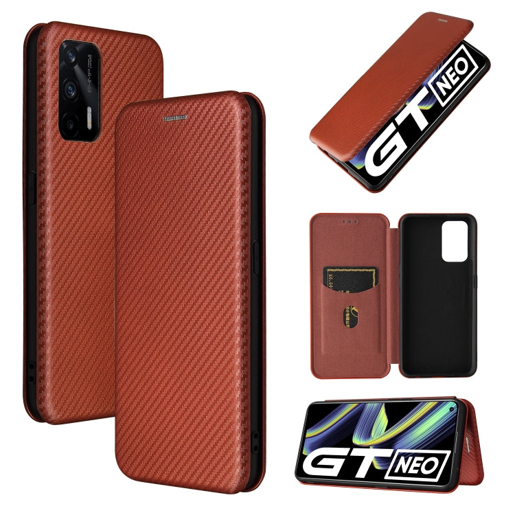 Carbon Fiber Texture Magnetic Horizontal Flip TPU + PC + PU Leather Case with Card Slot, For OPPO A94 4G / F19 Pro / Reno5 F, For ZTE nubia Red Magic 6 / 6 Pro, For OPPO Realme GT 5G, For Oukitel C22