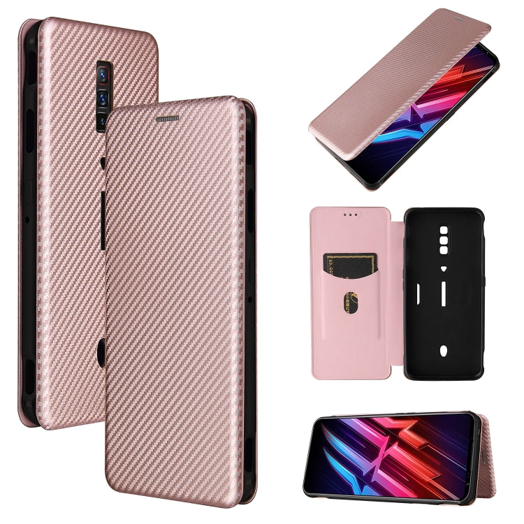 Carbon Fiber Texture Magnetic Horizontal Flip TPU + PC + PU Leather Case with Card Slot, For OPPO A94 4G / F19 Pro / Reno5 F, For ZTE nubia Red Magic 6 / 6 Pro, For OPPO Realme GT 5G, For Oukitel C22