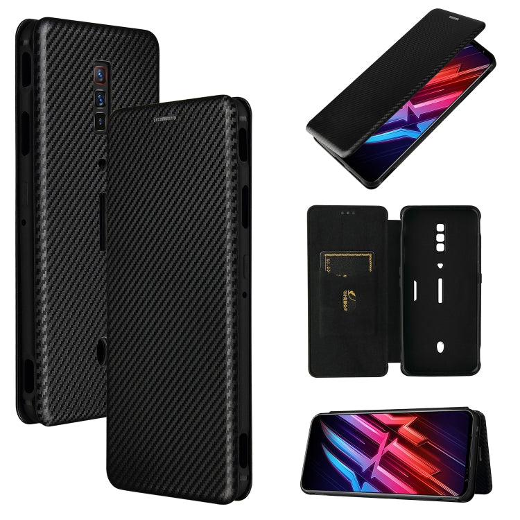 Carbon Fiber Texture Magnetic Horizontal Flip TPU + PC + PU Leather Case with Card Slot, For OPPO A94 4G / F19 Pro / Reno5 F, For ZTE nubia Red Magic 6 / 6 Pro, For OPPO Realme GT 5G, For Oukitel C22