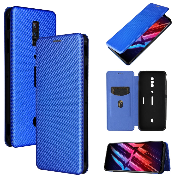Carbon Fiber Texture Magnetic Horizontal Flip TPU + PC + PU Leather Case with Card Slot, For OPPO A94 4G / F19 Pro / Reno5 F, For ZTE nubia Red Magic 6 / 6 Pro, For OPPO Realme GT 5G, For Oukitel C22