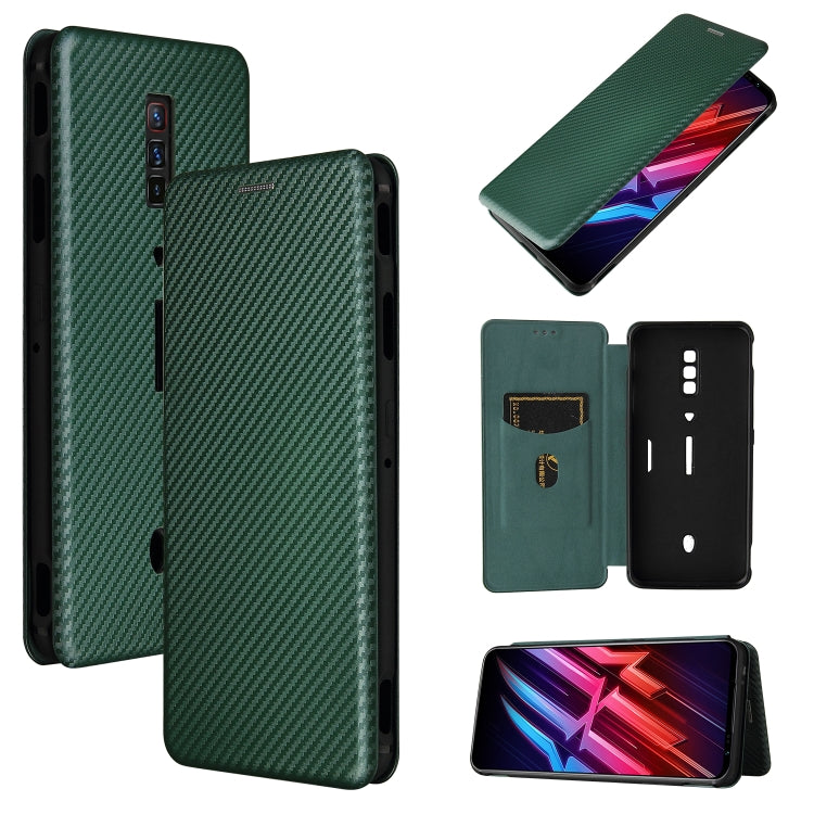 Carbon Fiber Texture Magnetic Horizontal Flip TPU + PC + PU Leather Case with Card Slot, For OPPO A94 4G / F19 Pro / Reno5 F, For ZTE nubia Red Magic 6 / 6 Pro, For OPPO Realme GT 5G, For Oukitel C22