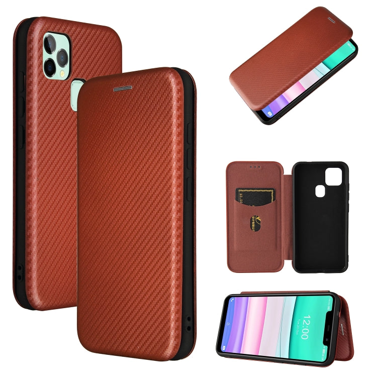 Carbon Fiber Texture Magnetic Horizontal Flip TPU + PC + PU Leather Case with Card Slot, For OPPO A94 4G / F19 Pro / Reno5 F, For ZTE nubia Red Magic 6 / 6 Pro, For OPPO Realme GT 5G, For Oukitel C22
