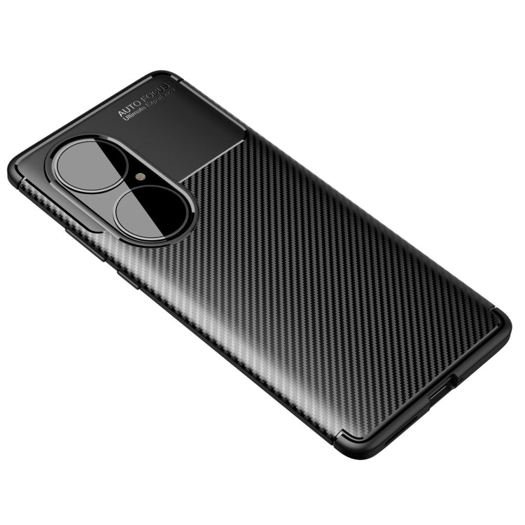 Carbon Fiber Texture Shockproof TPU Case, For Huawei P50 Pro, For Huawei P50