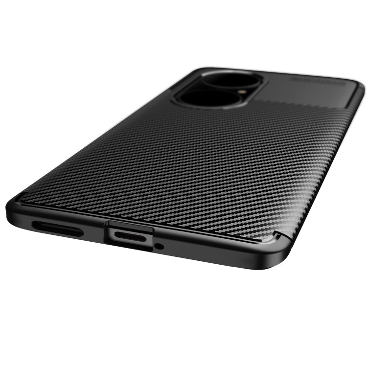 Carbon Fiber Texture Shockproof TPU Case, For Huawei P50 Pro, For Huawei P50