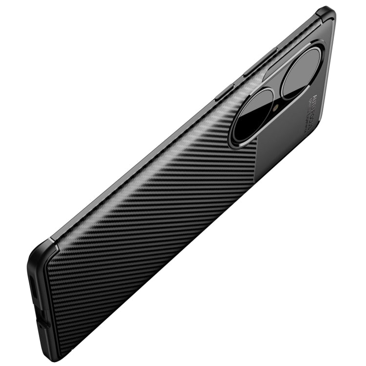 Carbon Fiber Texture Shockproof TPU Case, For Huawei P50 Pro, For Huawei P50