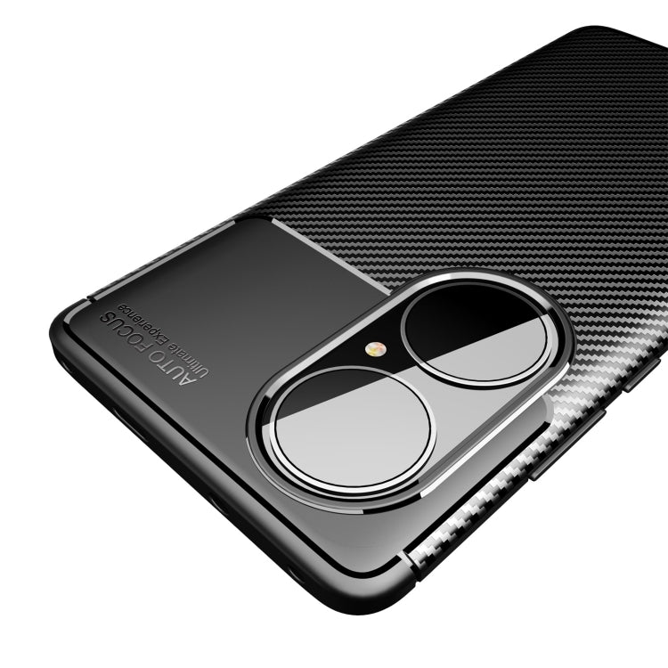 Carbon Fiber Texture Shockproof TPU Case, For Huawei P50 Pro, For Huawei P50