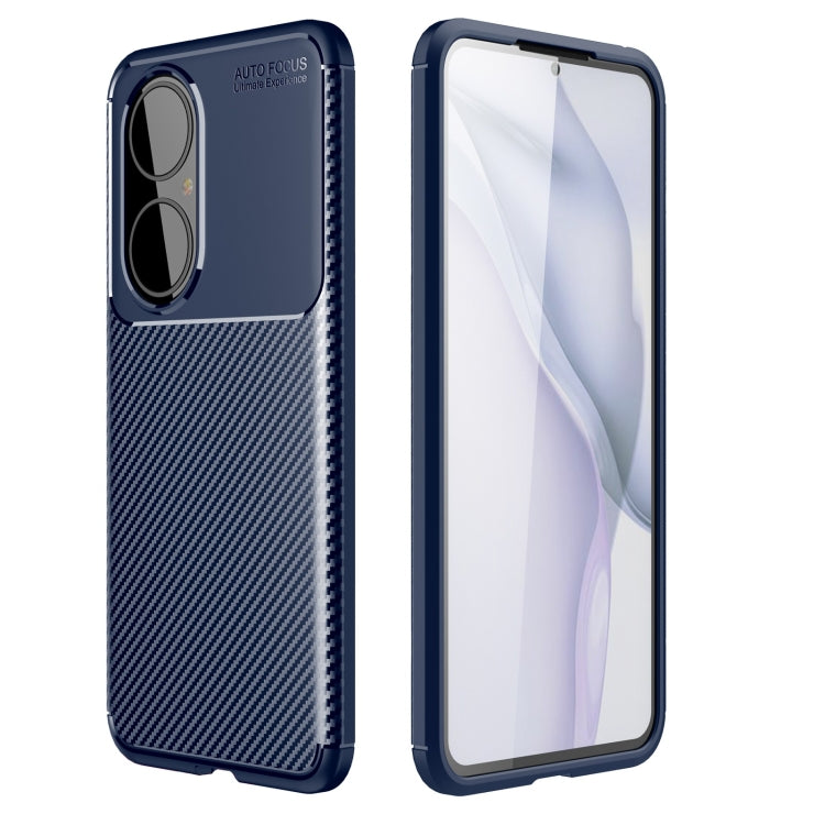 Carbon Fiber Texture Shockproof TPU Case, For Huawei P50 Pro, For Huawei P50