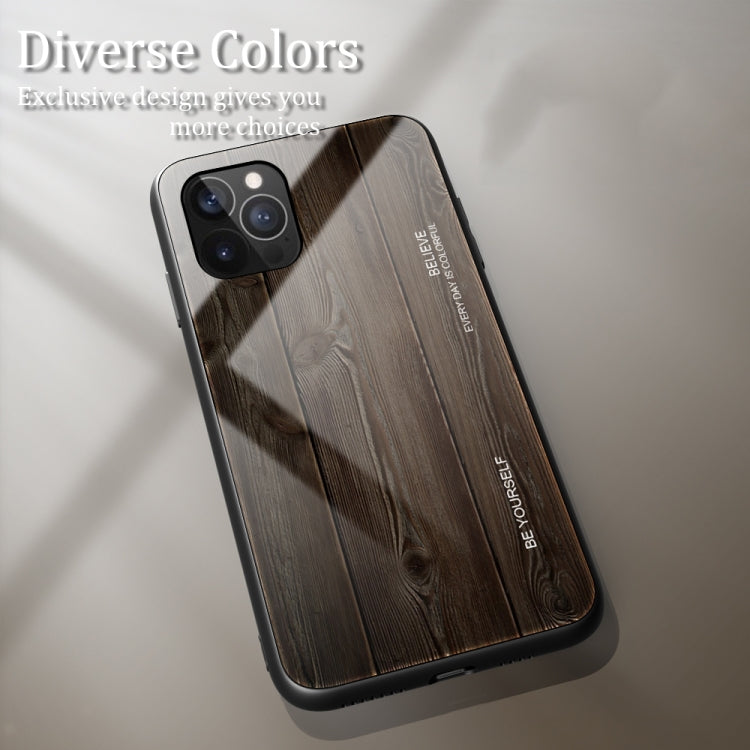 Wood Grain Tempered Glass + TPU Shockproof Case