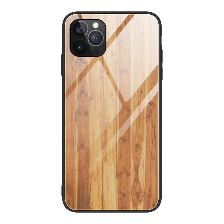 Wood Grain Tempered Glass + TPU Shockproof Case