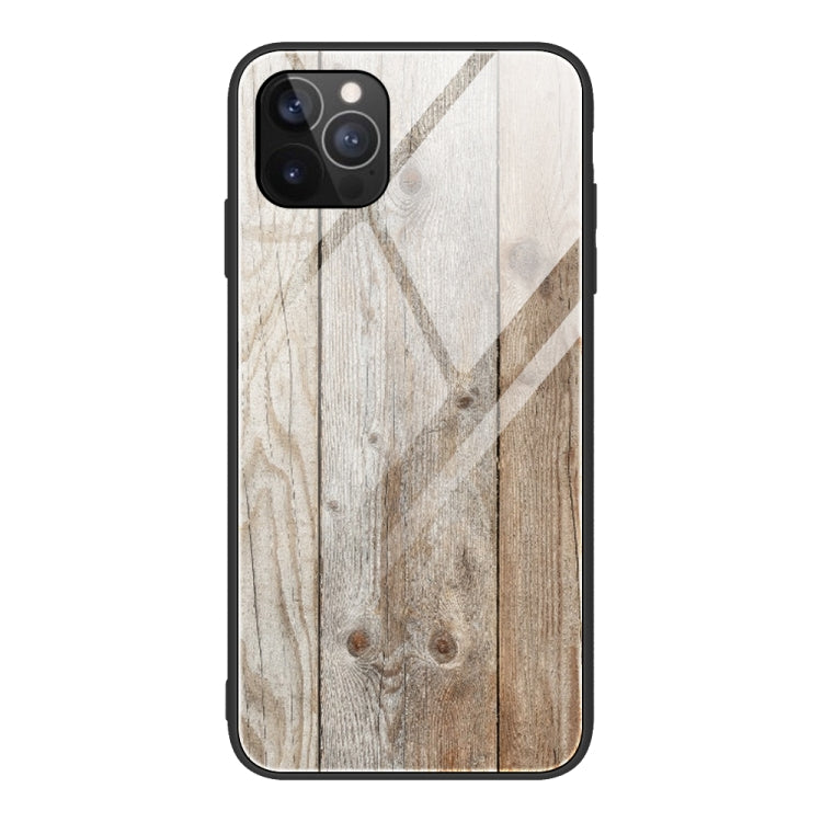 Wood Grain Tempered Glass + TPU Shockproof Case