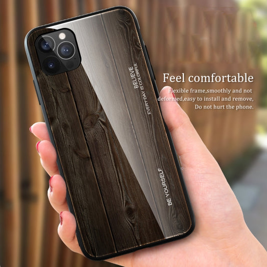 Wood Grain Tempered Glass + TPU Shockproof Case