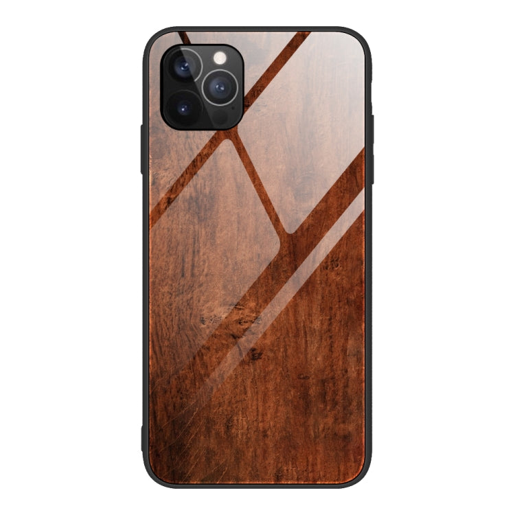 Wood Grain Tempered Glass + TPU Shockproof Case