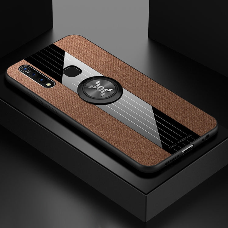 XINLI Stitching Cloth Texture Shockproof TPU Protective Case with Ring Holder, For Vivo Y67, For Vivo Y75 / V7, For Vivo Y85, For Vivo Y93, For Vivo Y97, For Vivo Z5X