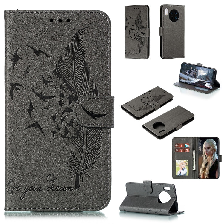 Feather Pattern Litchi Texture Horizontal Flip Leather Case with Holder & Wallet & Card Slots, For Huawei Mate 30, For Huawei Mate 30 Pro, For Huawei Mate 30 Lite / nova 5i Pro, For Xiaomi Redmi Note 8, For Xiaomi Redmi Note 8 Pro, For Galaxy A10s�����...