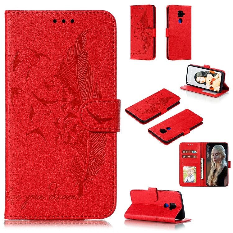 Feather Pattern Litchi Texture Horizontal Flip Leather Case with Holder & Wallet & Card Slots, For Huawei Mate 30, For Huawei Mate 30 Pro, For Huawei Mate 30 Lite / nova 5i Pro, For Xiaomi Redmi Note 8, For Xiaomi Redmi Note 8 Pro, For Galaxy A10s�����...