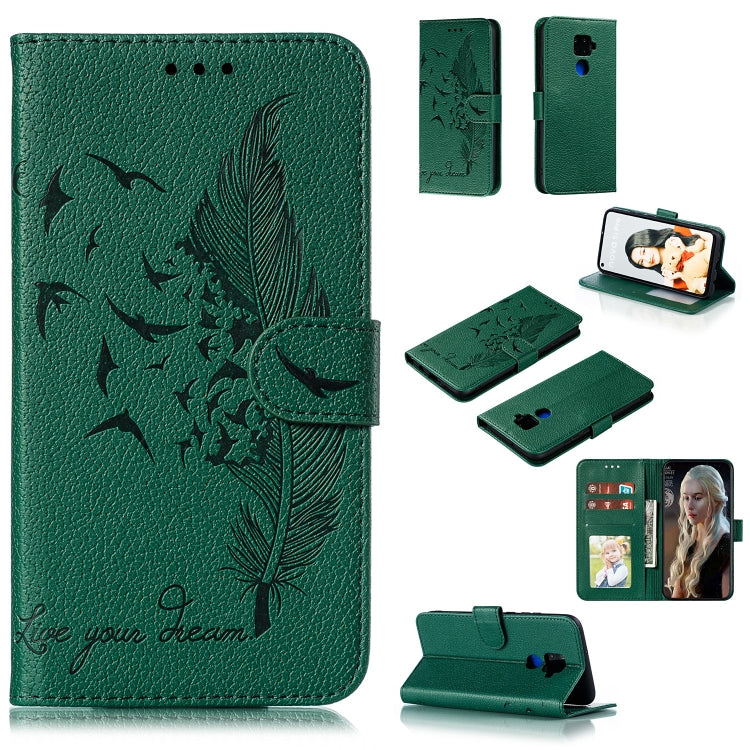 Feather Pattern Litchi Texture Horizontal Flip Leather Case with Holder & Wallet & Card Slots, For Huawei Mate 30, For Huawei Mate 30 Pro, For Huawei Mate 30 Lite / nova 5i Pro, For Xiaomi Redmi Note 8, For Xiaomi Redmi Note 8 Pro, For Galaxy A10s�����...