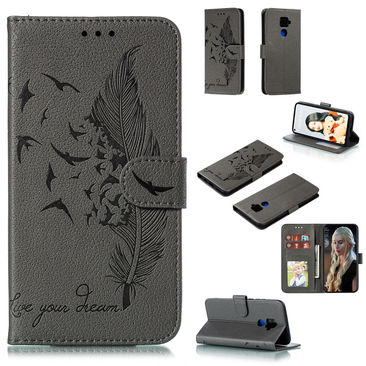 Feather Pattern Litchi Texture Horizontal Flip Leather Case with Holder & Wallet & Card Slots, For Huawei Mate 30, For Huawei Mate 30 Pro, For Huawei Mate 30 Lite / nova 5i Pro, For Xiaomi Redmi Note 8, For Xiaomi Redmi Note 8 Pro, For Galaxy A10s�����...