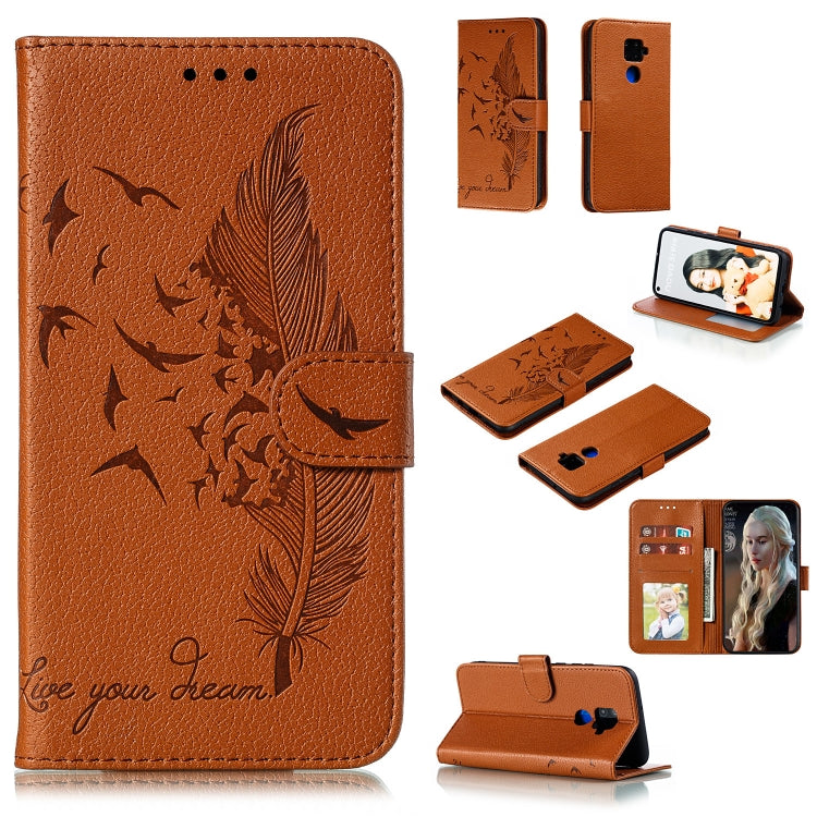 Feather Pattern Litchi Texture Horizontal Flip Leather Case with Holder & Wallet & Card Slots, For Huawei Mate 30, For Huawei Mate 30 Pro, For Huawei Mate 30 Lite / nova 5i Pro, For Xiaomi Redmi Note 8, For Xiaomi Redmi Note 8 Pro, For Galaxy A10s�����...