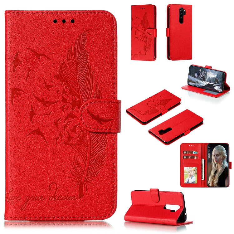 Feather Pattern Litchi Texture Horizontal Flip Leather Case with Holder & Wallet & Card Slots, For Huawei Mate 30, For Huawei Mate 30 Pro, For Huawei Mate 30 Lite / nova 5i Pro, For Xiaomi Redmi Note 8, For Xiaomi Redmi Note 8 Pro, For Galaxy A10s�����...