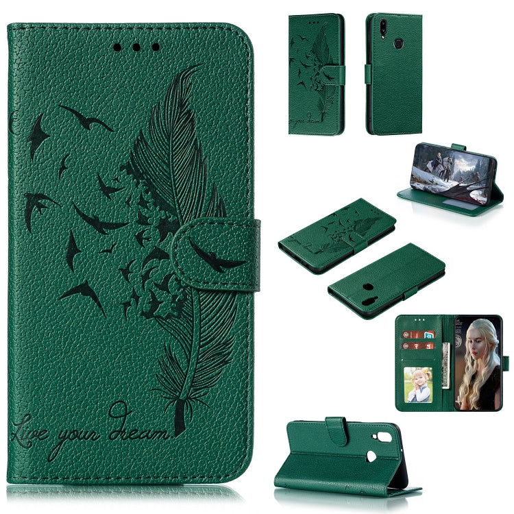 Feather Pattern Litchi Texture Horizontal Flip Leather Case with Holder & Wallet & Card Slots, For Huawei Mate 30, For Huawei Mate 30 Pro, For Huawei Mate 30 Lite / nova 5i Pro, For Xiaomi Redmi Note 8, For Xiaomi Redmi Note 8 Pro, For Galaxy A10s�����...