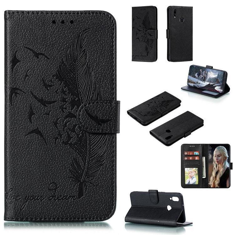 Feather Pattern Litchi Texture Horizontal Flip Leather Case with Holder & Wallet & Card Slots, For Huawei Mate 30, For Huawei Mate 30 Pro, For Huawei Mate 30 Lite / nova 5i Pro, For Xiaomi Redmi Note 8, For Xiaomi Redmi Note 8 Pro, For Galaxy A10s�����...