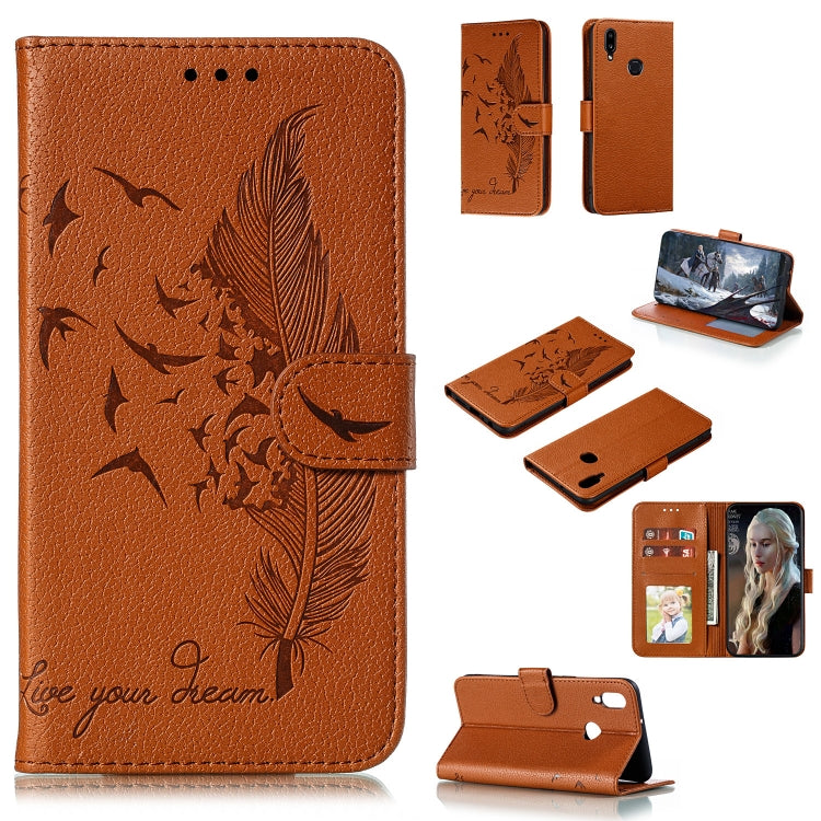 Feather Pattern Litchi Texture Horizontal Flip Leather Case with Holder & Wallet & Card Slots, For Huawei Mate 30, For Huawei Mate 30 Pro, For Huawei Mate 30 Lite / nova 5i Pro, For Xiaomi Redmi Note 8, For Xiaomi Redmi Note 8 Pro, For Galaxy A10s�����...