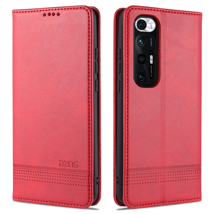 AZNS Magnetic Calf Texture Horizontal Flip Leather Case with Card Slots & Holder & Wallet, For Xiaomi Redmi Note 10 Pro, For Xiaomi Redmi Note 10 Pro Max, For Xiaomi Mi 10S, For vivo X60 Pro, For vivo Y72 5G, For vivo iQOO Z3