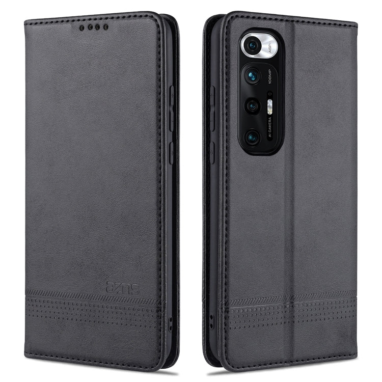 AZNS Magnetic Calf Texture Horizontal Flip Leather Case with Card Slots & Holder & Wallet, For Xiaomi Redmi Note 10 Pro, For Xiaomi Redmi Note 10 Pro Max, For Xiaomi Mi 10S, For vivo X60 Pro, For vivo Y72 5G, For vivo iQOO Z3