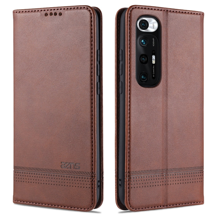 AZNS Magnetic Calf Texture Horizontal Flip Leather Case with Card Slots & Holder & Wallet, For Xiaomi Redmi Note 10 Pro, For Xiaomi Redmi Note 10 Pro Max, For Xiaomi Mi 10S, For vivo X60 Pro, For vivo Y72 5G, For vivo iQOO Z3