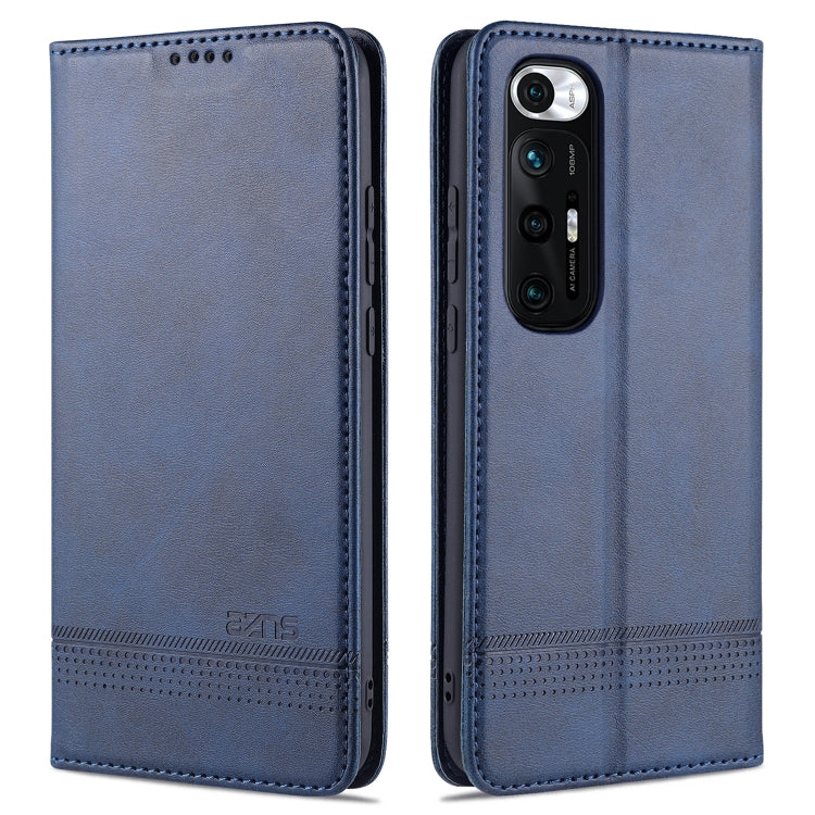 AZNS Magnetic Calf Texture Horizontal Flip Leather Case with Card Slots & Holder & Wallet, For Xiaomi Redmi Note 10 Pro, For Xiaomi Redmi Note 10 Pro Max, For Xiaomi Mi 10S, For vivo X60 Pro, For vivo Y72 5G, For vivo iQOO Z3