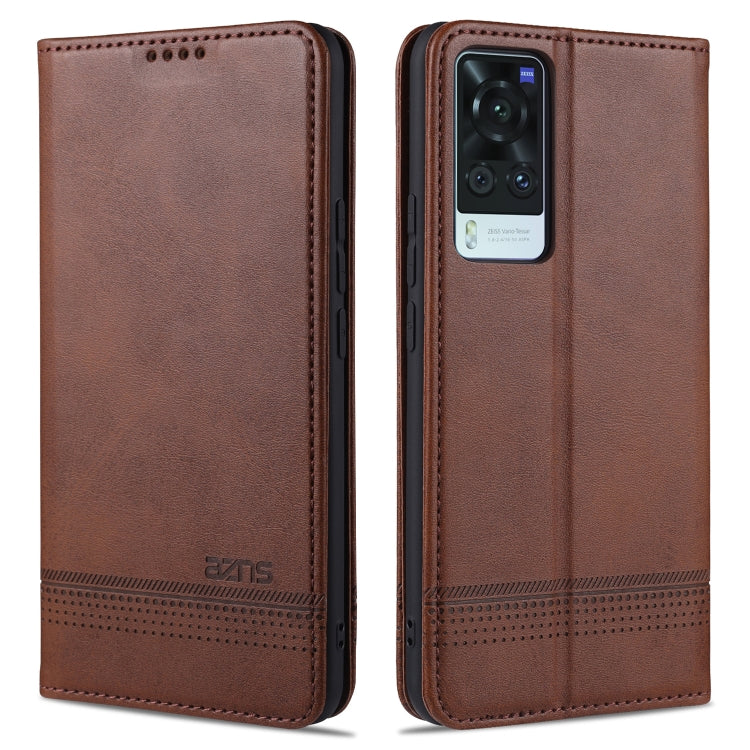 AZNS Magnetic Calf Texture Horizontal Flip Leather Case with Card Slots & Holder & Wallet, For Xiaomi Redmi Note 10 Pro, For Xiaomi Redmi Note 10 Pro Max, For Xiaomi Mi 10S, For vivo X60 Pro, For vivo Y72 5G, For vivo iQOO Z3