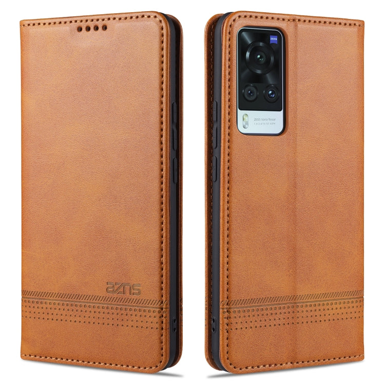 AZNS Magnetic Calf Texture Horizontal Flip Leather Case with Card Slots & Holder & Wallet, For Xiaomi Redmi Note 10 Pro, For Xiaomi Redmi Note 10 Pro Max, For Xiaomi Mi 10S, For vivo X60 Pro, For vivo Y72 5G, For vivo iQOO Z3