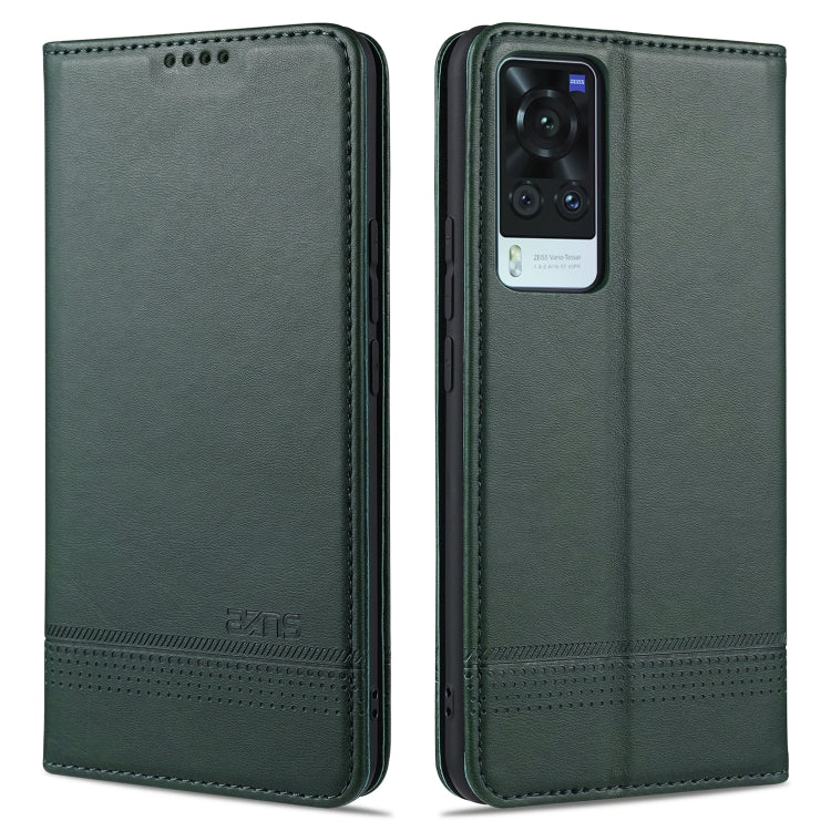 AZNS Magnetic Calf Texture Horizontal Flip Leather Case with Card Slots & Holder & Wallet, For Xiaomi Redmi Note 10 Pro, For Xiaomi Redmi Note 10 Pro Max, For Xiaomi Mi 10S, For vivo X60 Pro, For vivo Y72 5G, For vivo iQOO Z3