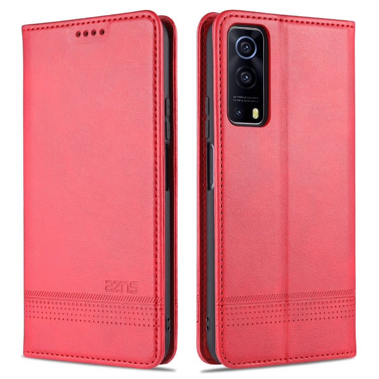 AZNS Magnetic Calf Texture Horizontal Flip Leather Case with Card Slots & Holder & Wallet, For Xiaomi Redmi Note 10 Pro, For Xiaomi Redmi Note 10 Pro Max, For Xiaomi Mi 10S, For vivo X60 Pro, For vivo Y72 5G, For vivo iQOO Z3