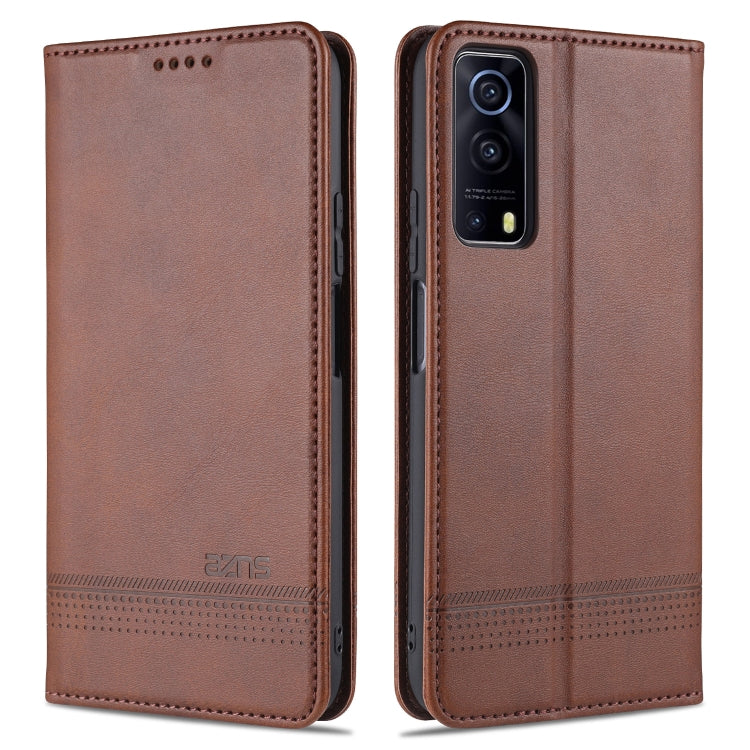 AZNS Magnetic Calf Texture Horizontal Flip Leather Case with Card Slots & Holder & Wallet, For Xiaomi Redmi Note 10 Pro, For Xiaomi Redmi Note 10 Pro Max, For Xiaomi Mi 10S, For vivo X60 Pro, For vivo Y72 5G, For vivo iQOO Z3