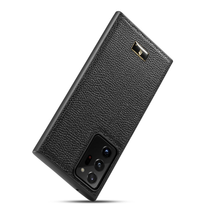 Fierre Shann Leather Texture Phone Back Cover Case, For Samsung Galaxy Note20 Ultra, For Samsung Galaxy S21 5G, For Samsung Galaxy S21+ 5G, For Samsung Galaxy S21 Ultra 5G, For Xiaomi Mi 11 Pro, For OPPO Find X3
