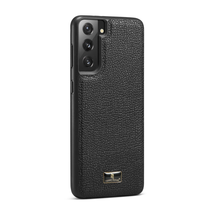Fierre Shann Leather Texture Phone Back Cover Case, For Samsung Galaxy Note20 Ultra, For Samsung Galaxy S21 5G, For Samsung Galaxy S21+ 5G, For Samsung Galaxy S21 Ultra 5G, For Xiaomi Mi 11 Pro, For OPPO Find X3